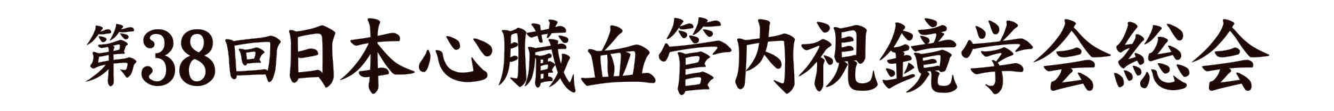 第38回日本心臓血管内視鏡学会総会